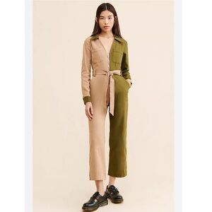 Another Girl Colorblock Utility Coveralls